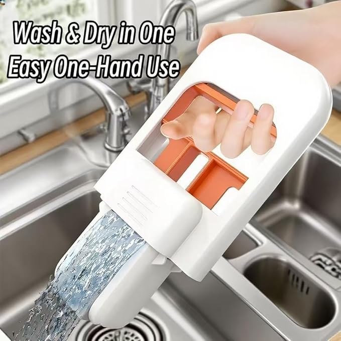 Multipurpose Fashion Mop with Foldable Space-Saving Design | Floor & Glass Cleaning Wiper with Lightweight Handle | Compact Daily Use Mop for Bathroom, Kitchen & Office | Easy-to-Store Wall Mount Mop with Strong Grip for Effortless Cleaning